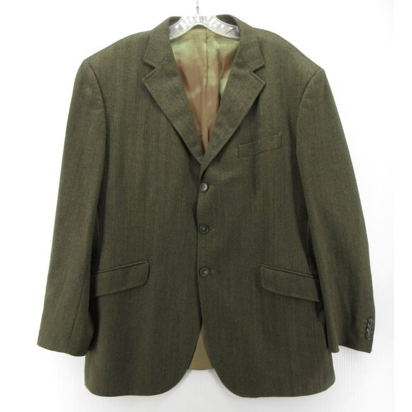 Loro Piana Atelson Sport Coat 46 Blazer Wool Cashmere Herringbone
